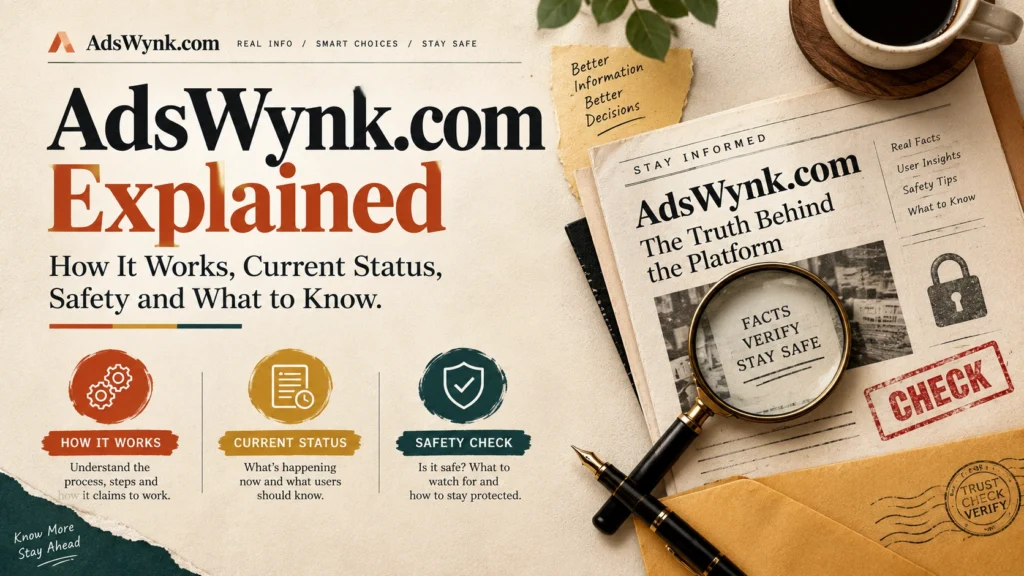 AdsWynk.com Explained How It Works, Current Status, Safety and What to Know.