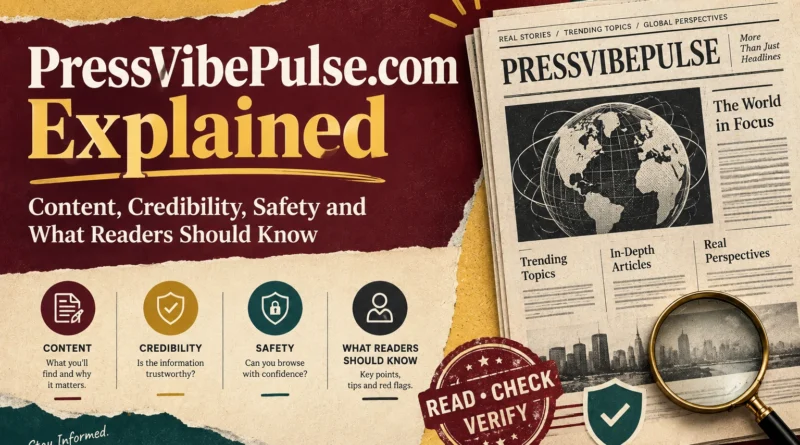 PressVibePulse.com Explained Content, Credibility, Safety and What Readers Should Know.