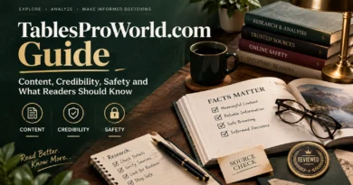 TablesProWorld.com Guide Content, Credibility, Safety and What Readers Should Know